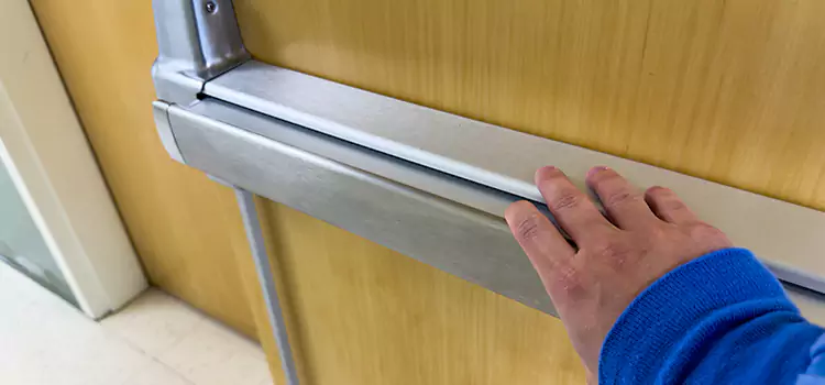 Installing a Push Bar on a Door Corsicana